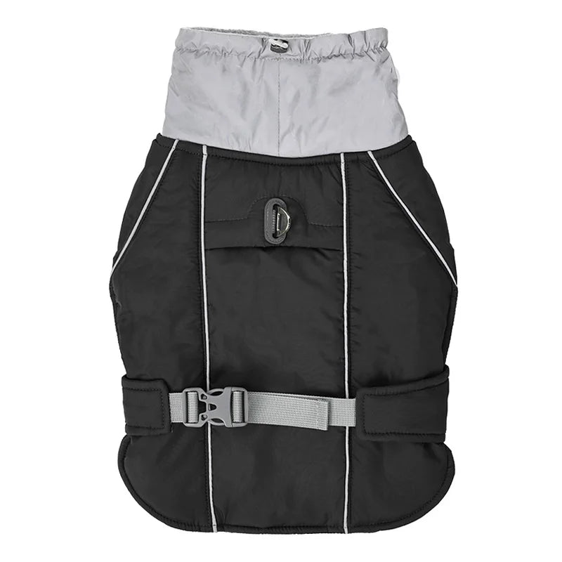 Luxury Winter Dog Jacket, Waterproof Padded Warm Coat with Reflective Safety Luxury Winter Dog Jacket, Waterproof Padded Warm Coat with Reflective Safety