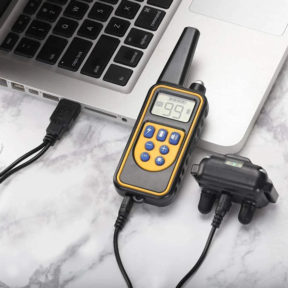 Anti-Bark Dog Training Collar — Rechargeable Shock, Vibration & Clicker Set Anti-Bark Dog Training Collar — Rechargeable Shock, Vibration & Clicker Set