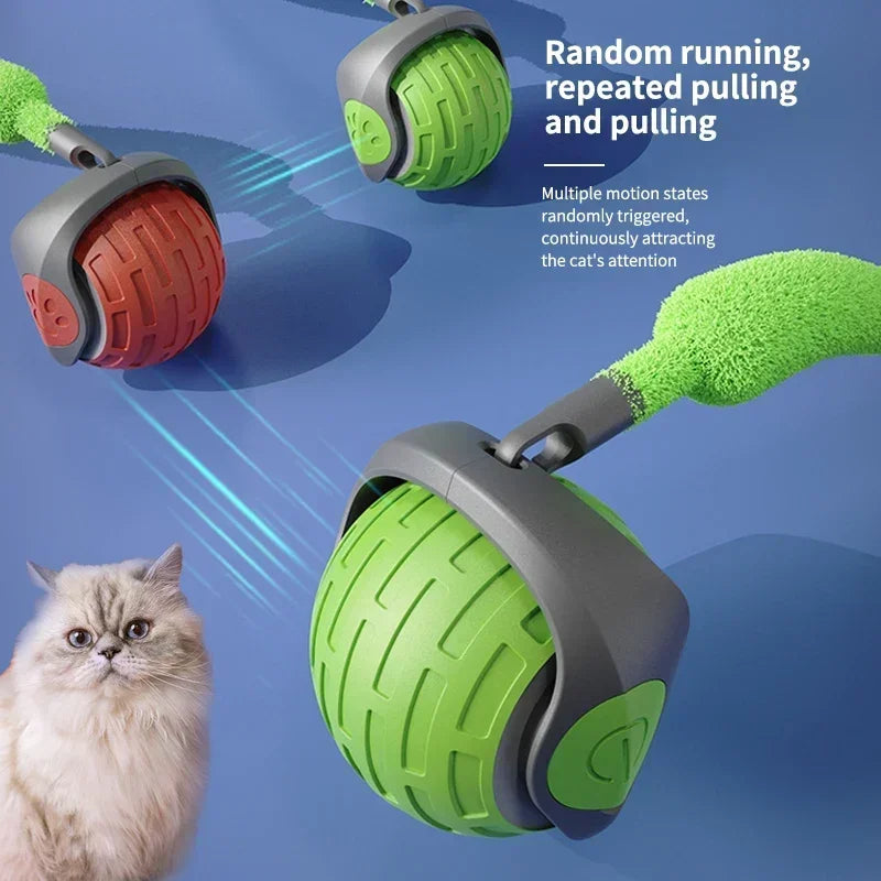 Speedy Tail 2.0 Automatic Interactive Cat Toy Ball with Replaceable Moving Tail Speedy Tail 2.0 Automatic Interactive Cat Toy Ball with Replaceable Moving Tail