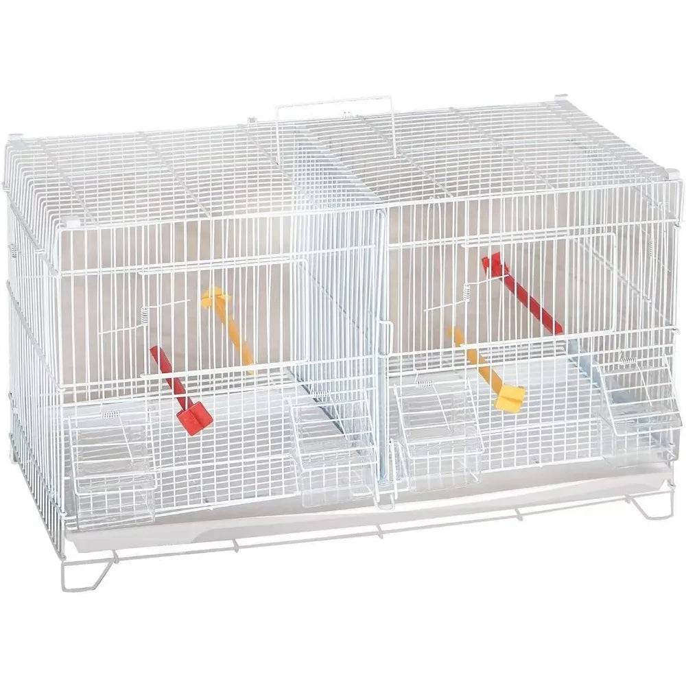 Set of 4 Stackable Breeding Bird Cage for Canary, Finch, and Small Birds Set of 4 Stackable Breeding Bird Cage for Canary, Finch, and Small Birds