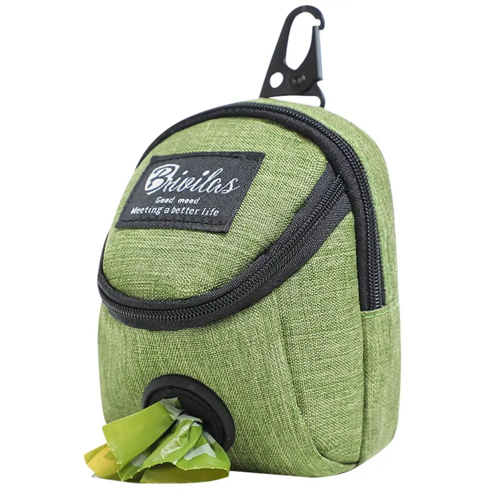 Portable Dog Training Treat Pouch, Outdoor Pet Snack Reward Bag with Poop Bag Holder Portable Dog Training Treat Pouch, Outdoor Pet Snack Reward Bag with Poop Bag Holder
