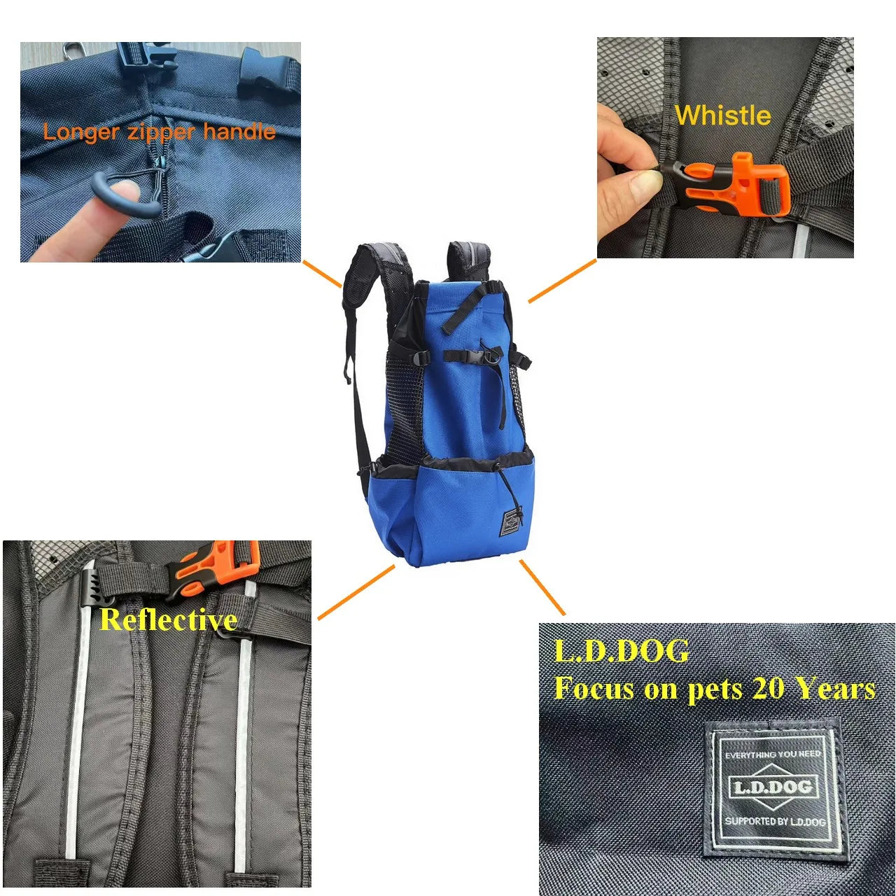 Breathable Pet Dog Carrier Backpack, Outdoor Travel Bag for Hiking, Cycling & Motorcycle Rides Breathable Pet Dog Carrier Backpack, Outdoor Travel Bag for Hiking, Cycling & Motorcycle Rides