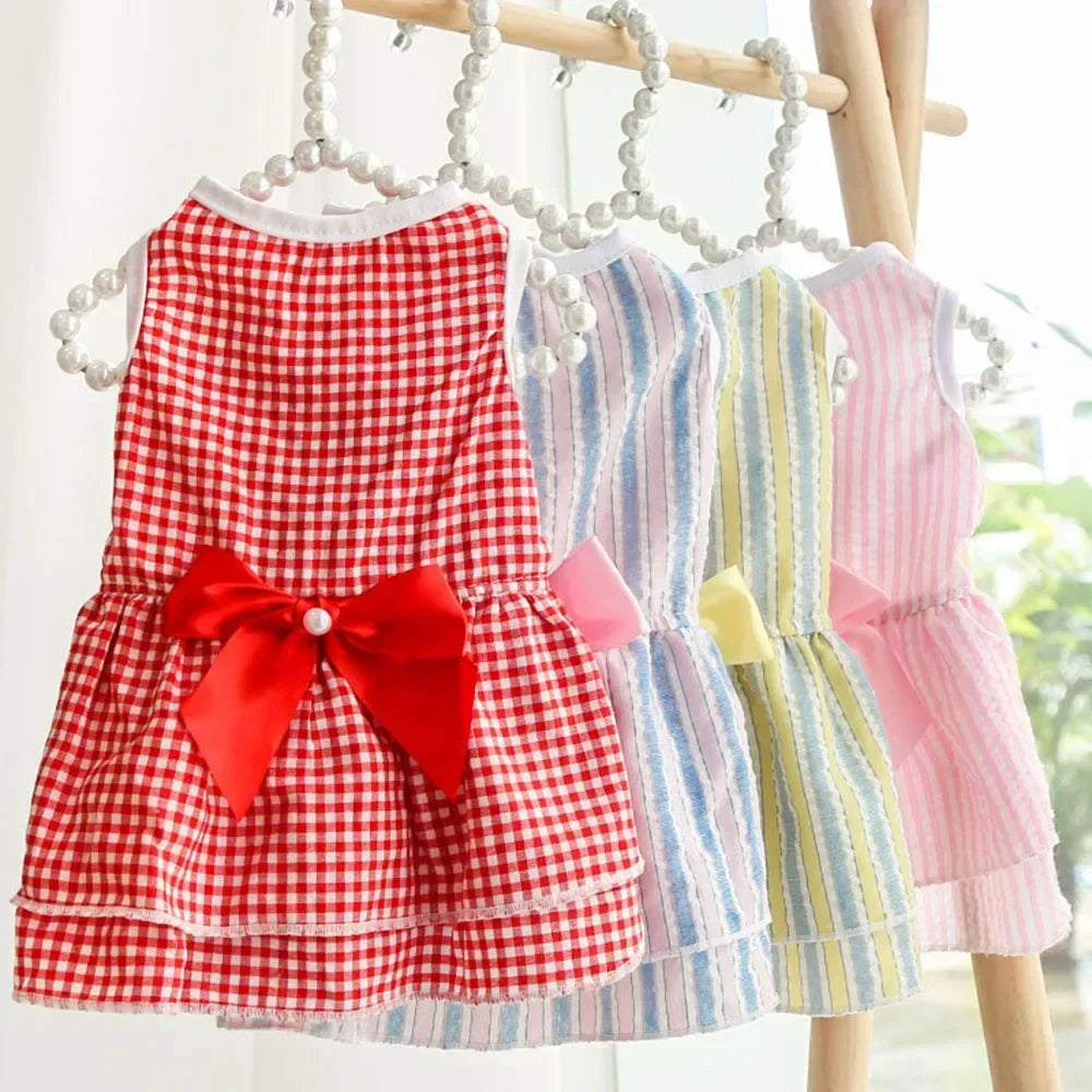 Summer Princess Dog Dress, Tutu Skirt Outfit for Small Dogs, Puppies & Cats Summer Princess Dog Dress, Tutu Skirt Outfit for Small Dogs, Puppies & Cats
