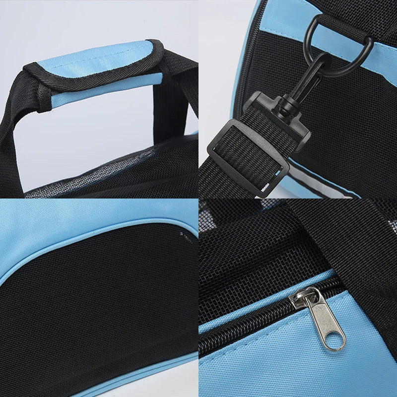Portable Foldable Pet Carrier Bag, Travel Handbag for Small Dogs, Cats & Puppies Portable Foldable Pet Carrier Bag, Travel Handbag for Small Dogs, Cats & Puppies