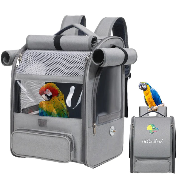 Foldable Double-Shoulder Bird Carriers