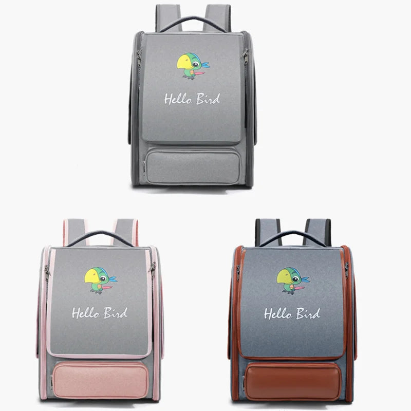 Foldable Double-Shoulder Bird Carriers