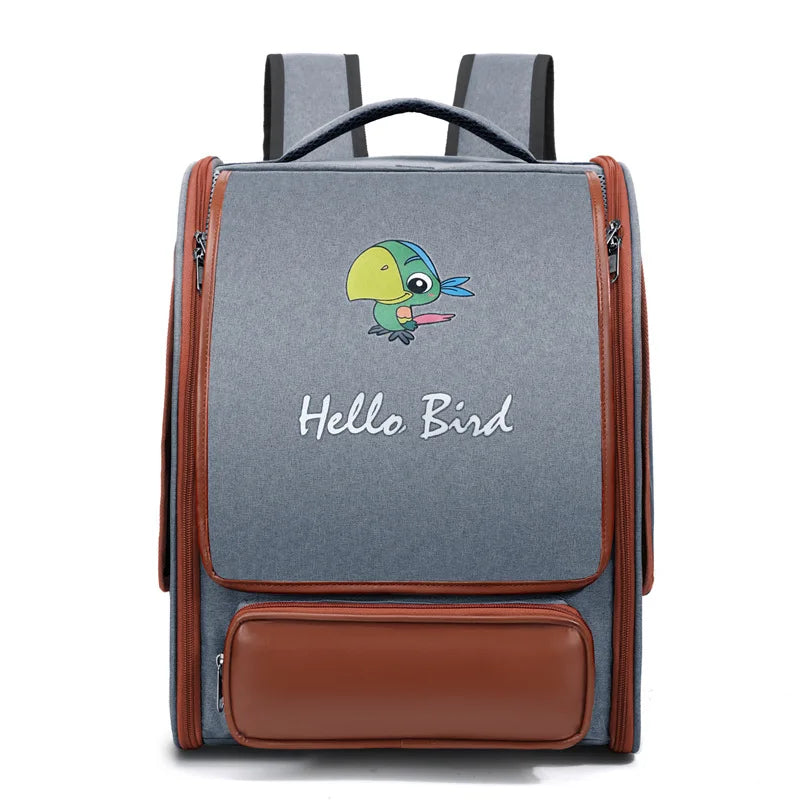 Foldable Double-Shoulder Bird Carriers