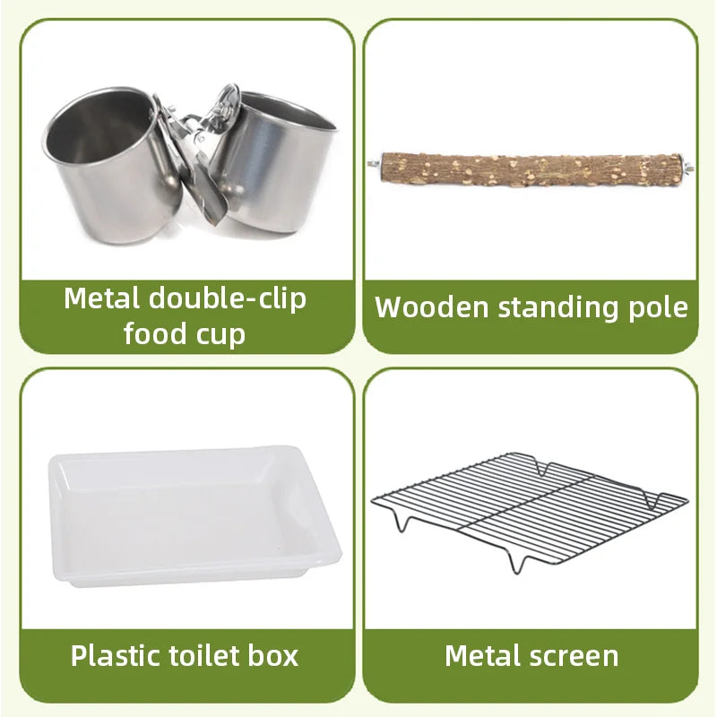 Foldable Double-Shoulder Bird Carriers