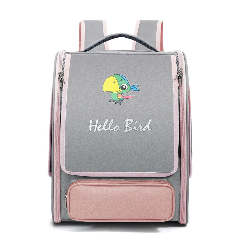 Foldable Double-Shoulder Bird Carriers