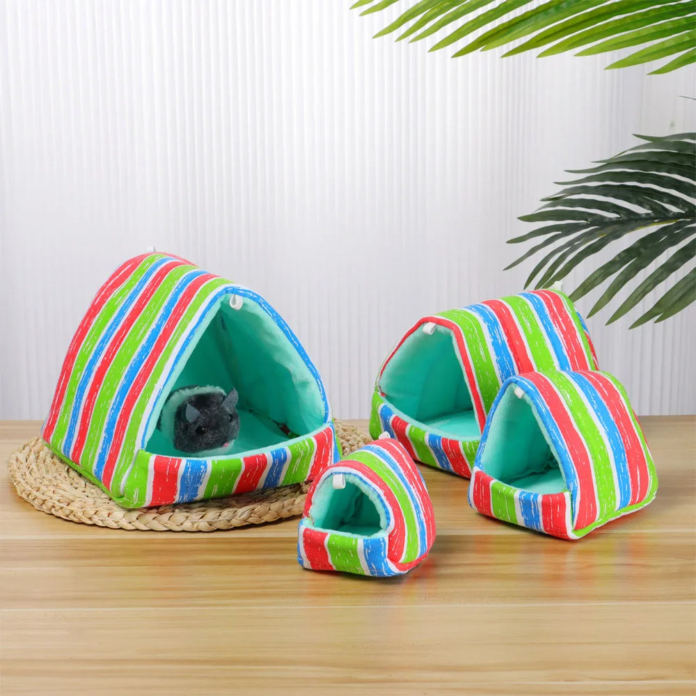 Cartoon Small Pet Sleeping Bed & Warm Nest for Winter