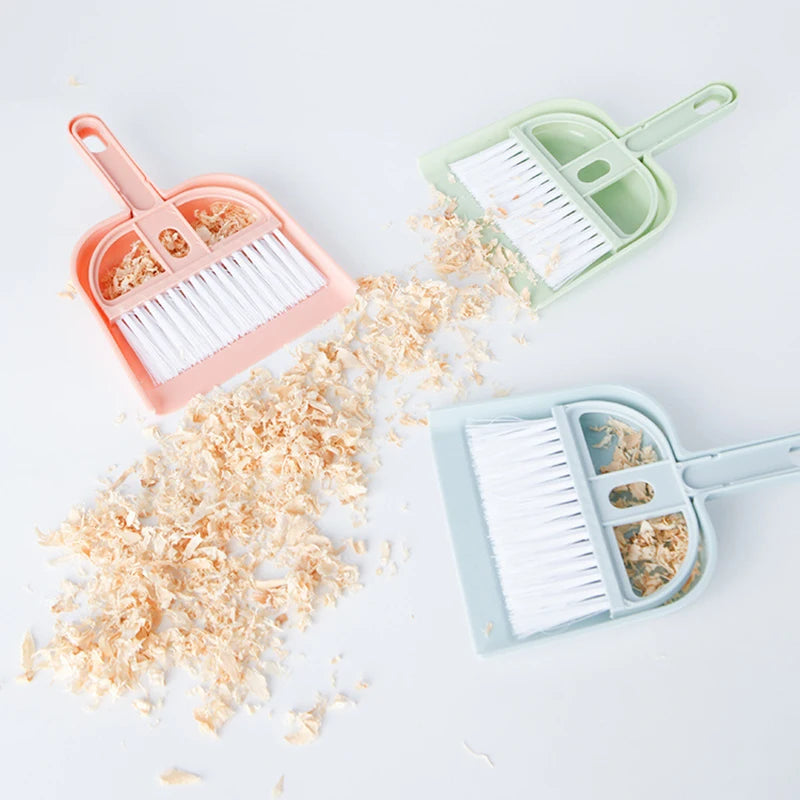 Small Pet Dustpan & Broom Set for Cage Cleaning