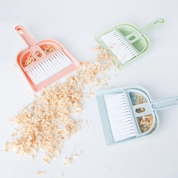 Small Pet Dustpan & Broom Set for Cage Cleaning