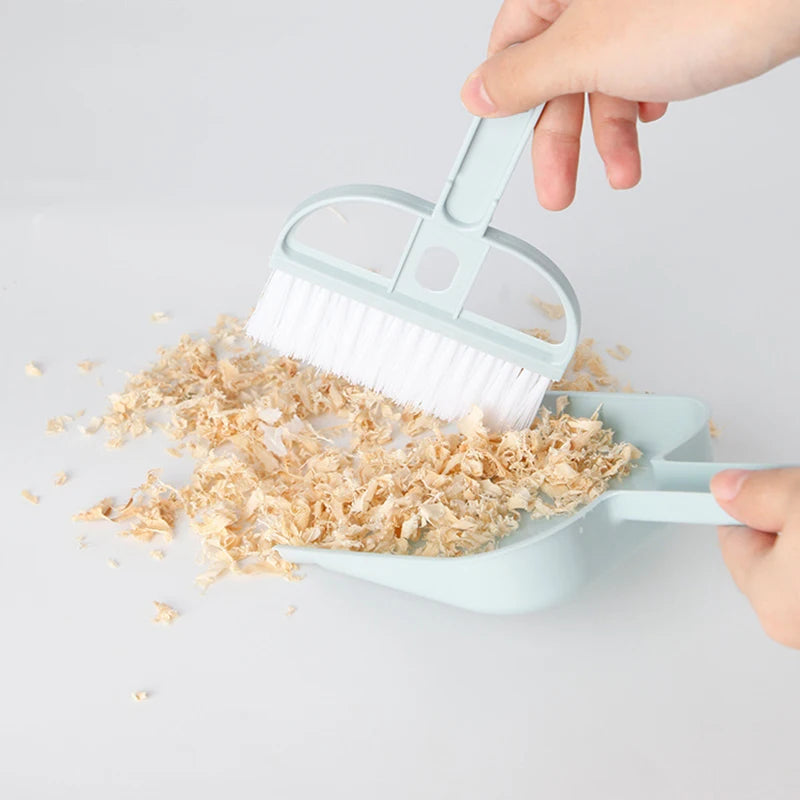 Small Pet Dustpan & Broom Set for Cage Cleaning