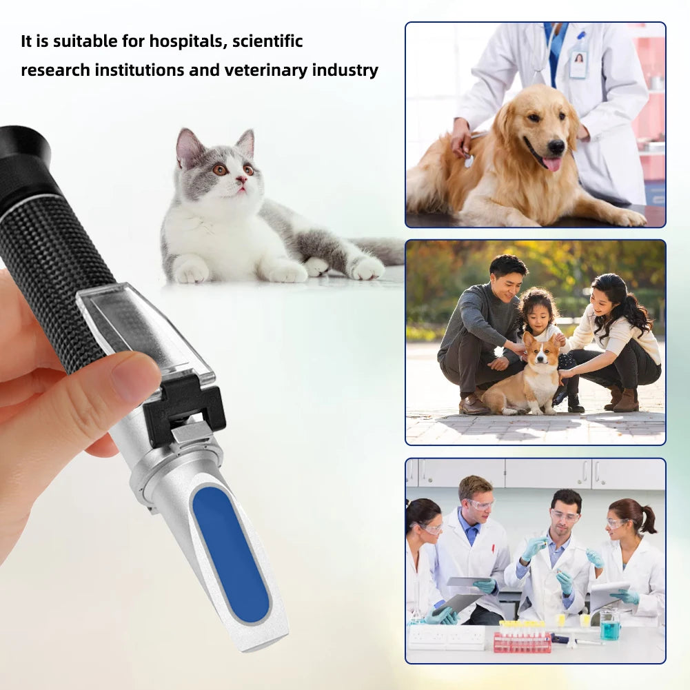 Yieryi Pet Urine Refractometer, Veterinary Specific Gravity & Protein Meter for Cats and Dogs