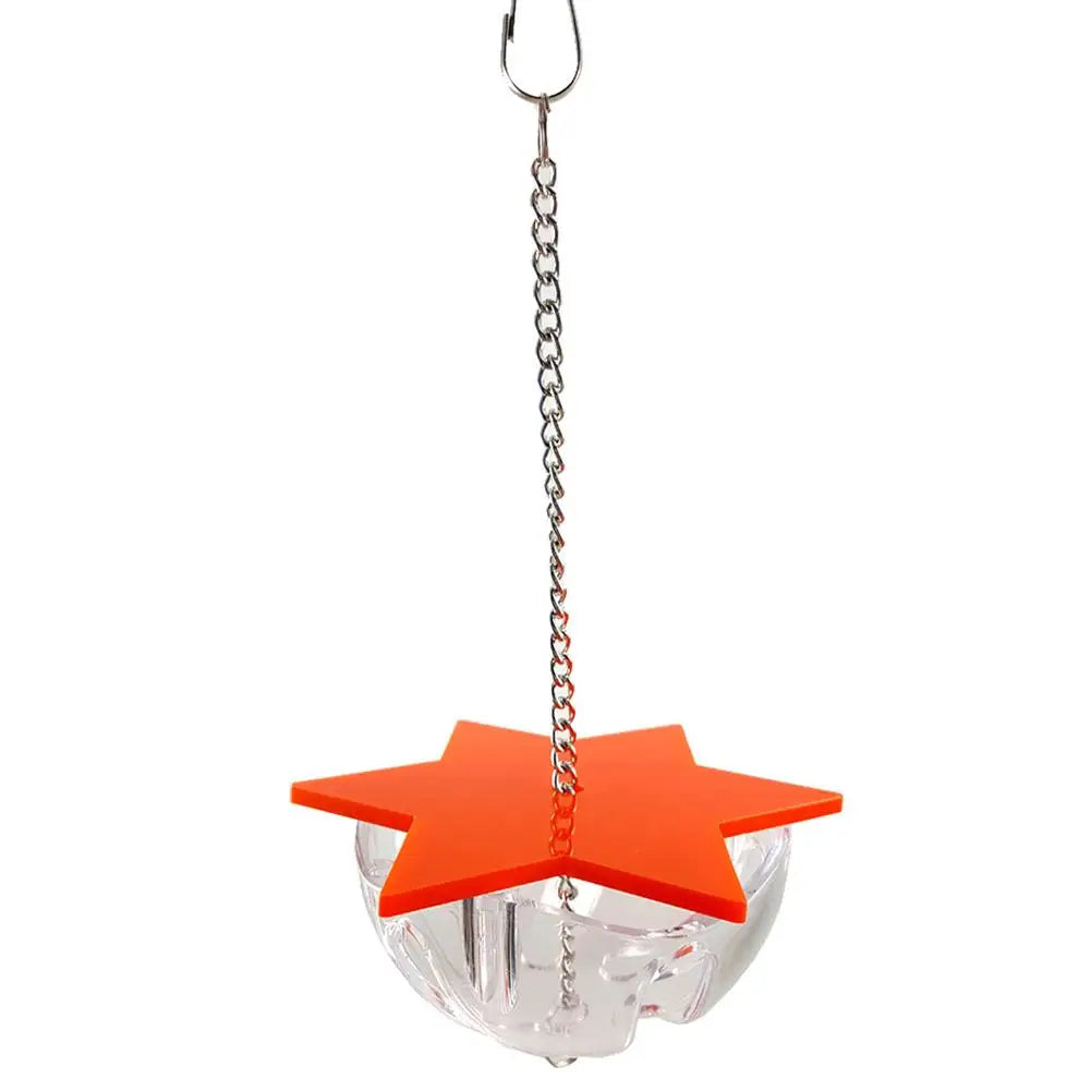Acrylic Multi-Layer Hexagonal Bird Foraging Toy