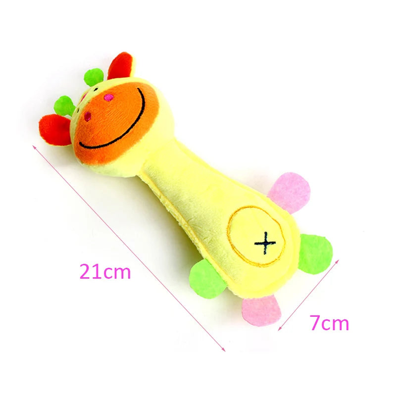 Durable Plush Squeaky Dog Toy — Animal Shape Chew Toy for Small Dogs