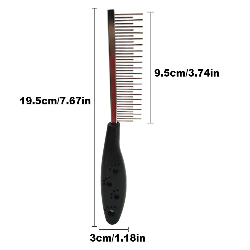 Stainless Steel Pet Grooming Comb for Dogs & Cats