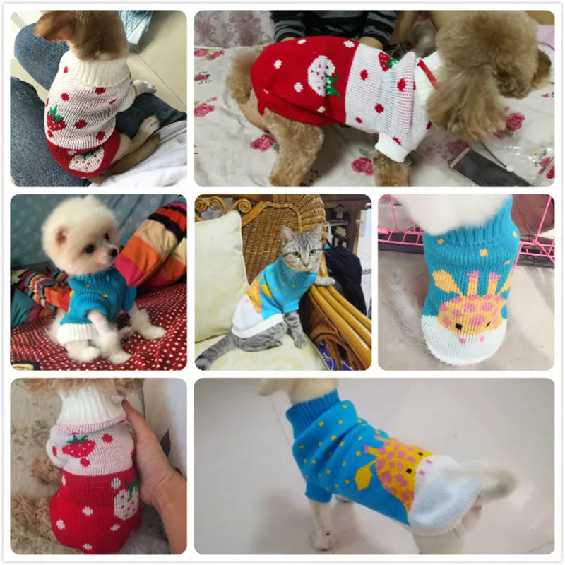 Winter Warm Dog Sweater for Small Dogs, Dachshund & Puppy Pullover