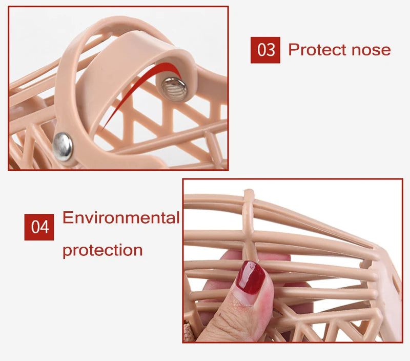 Adjustable Breathable Dog Muzzle for Small, Medium & Large Dogs
