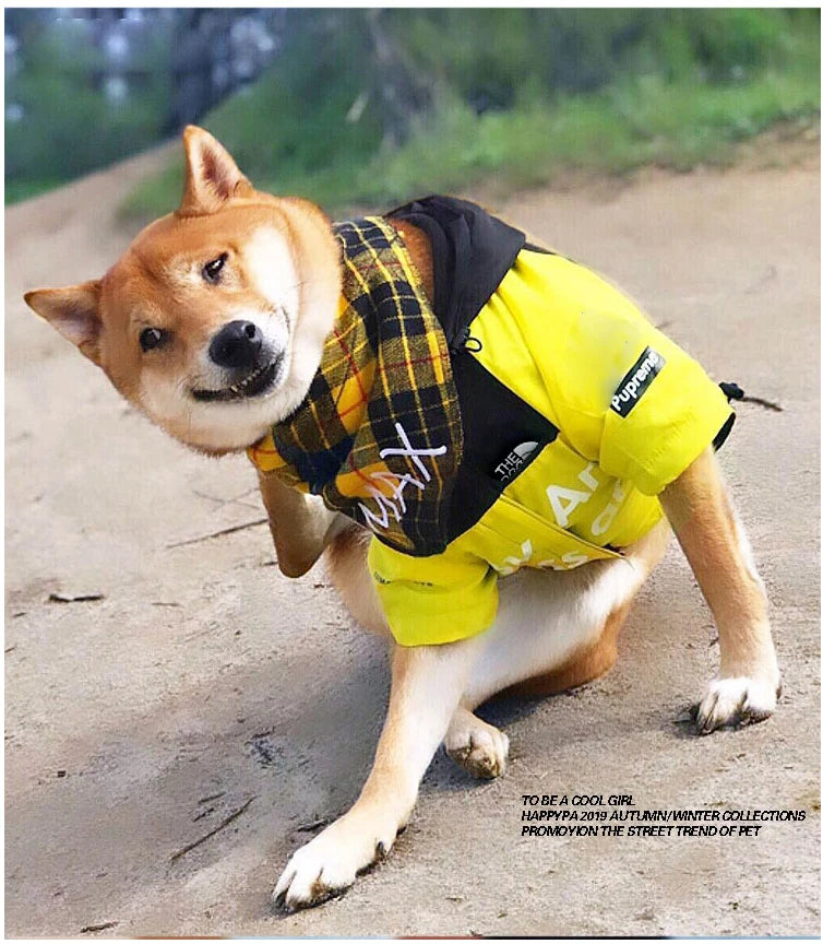 Waterproof Dog Jacket, Reflective Outdoor Pet Raincoat for Small to Large Dogs