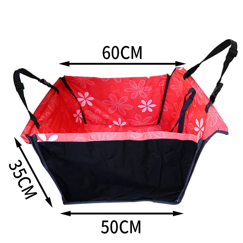CAWAYI KENNEL Pet Car Seat Cover & Carrier Hammock for Dogs and Cats, Rear Seat Protector Mat