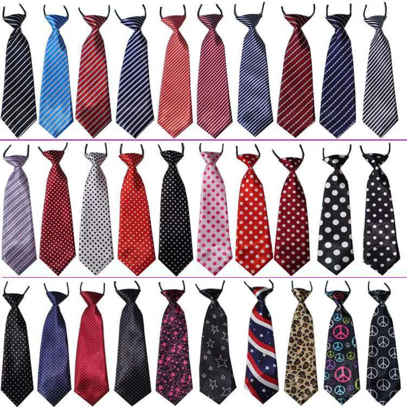 50/100pcs Adjustable Large Dog Neckties