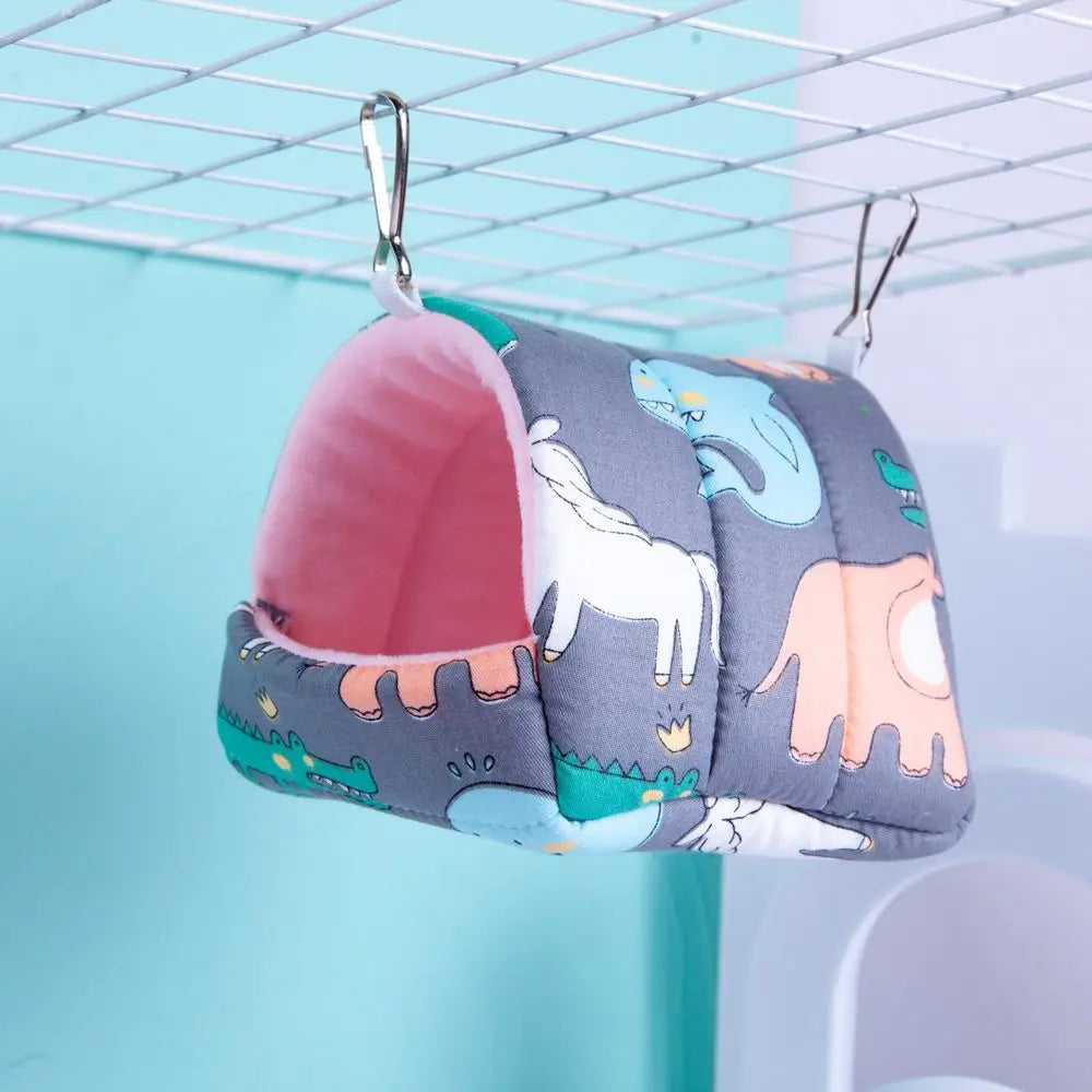 Cartoon Small Pet Sleeping Bed & Warm Nest for Winter