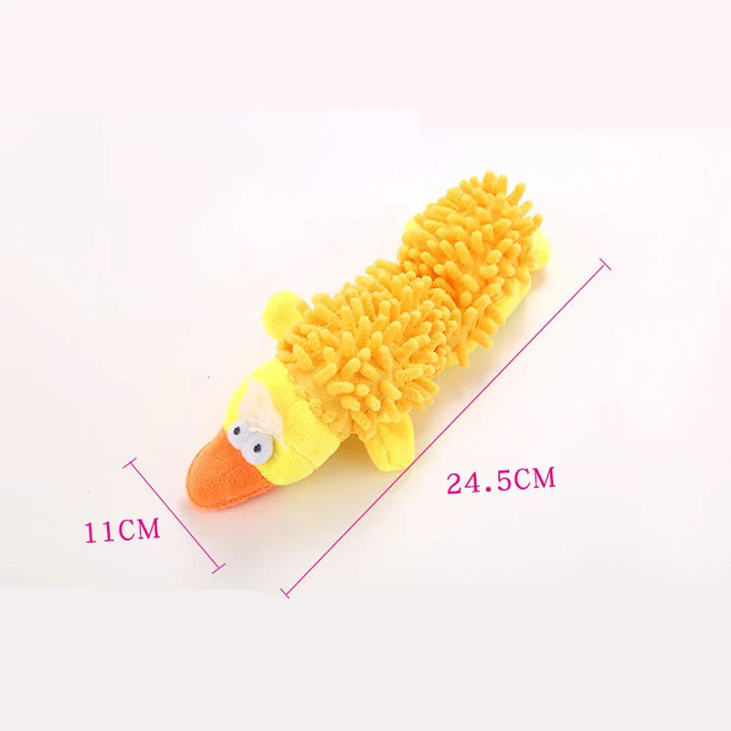Durable Plush Squeaky Dog Toy — Animal Shape Chew Toy for Small Dogs