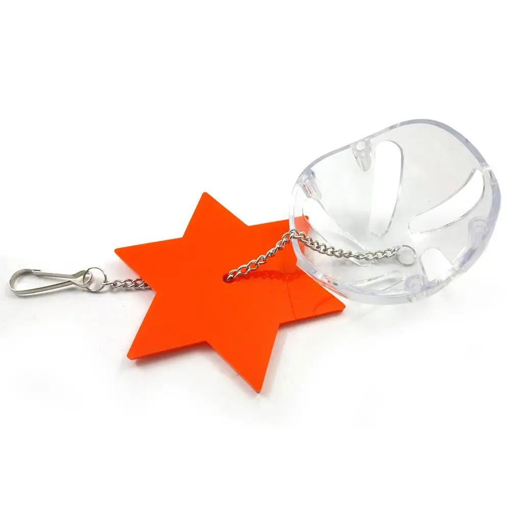 Acrylic Multi-Layer Hexagonal Bird Foraging Toy