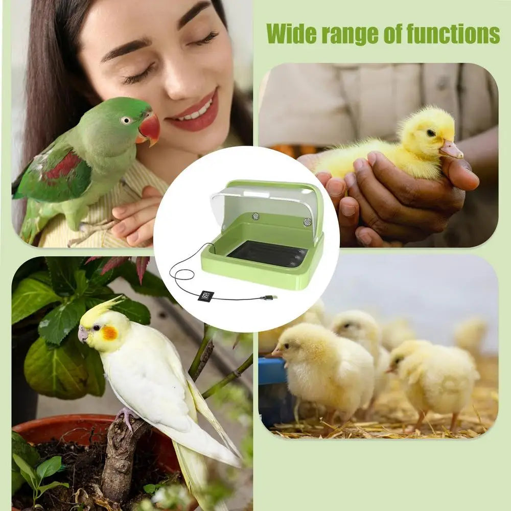 Chicken Brooder Box & Bird Incubator with Adjustable Heating