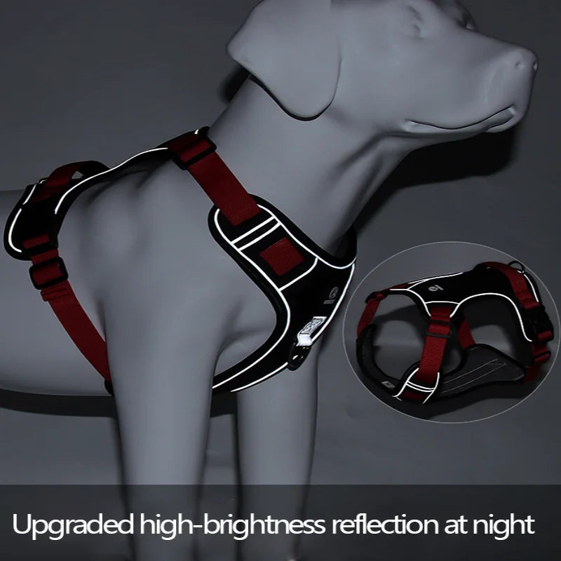 Waterproof Reflective Harness for Large Dogs