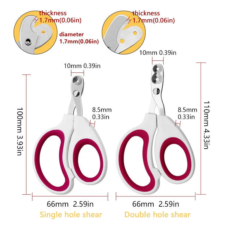 Professional Pet Nail Clippers – Grooming Scissors for Small Dogs & Cats