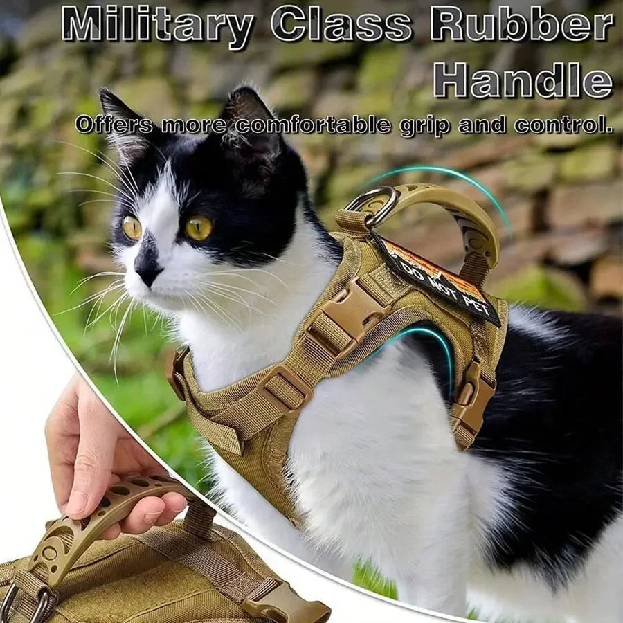 Waterproof Adjustable Outdoor Cat Vest with Chest Strap