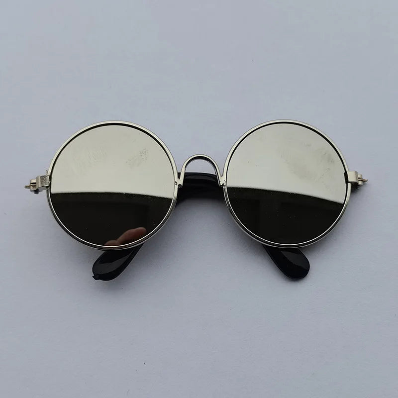Vintage Round Pet Sunglasses for Small Dogs & Cats