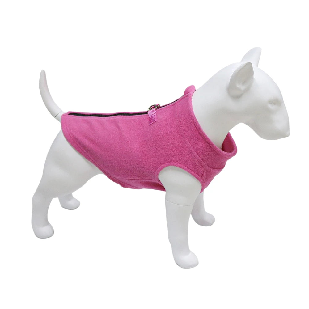 Winter Fleece Dog Jacket, Warm Coat for Small & Medium Dogs, Puppies, and Cats