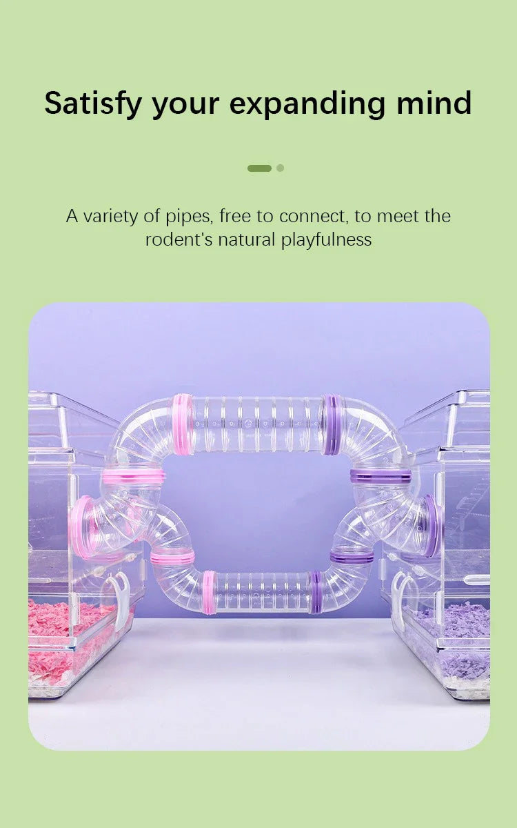 Hamster Cage External Pipelines – Modular Spliceable Movement Tunnels