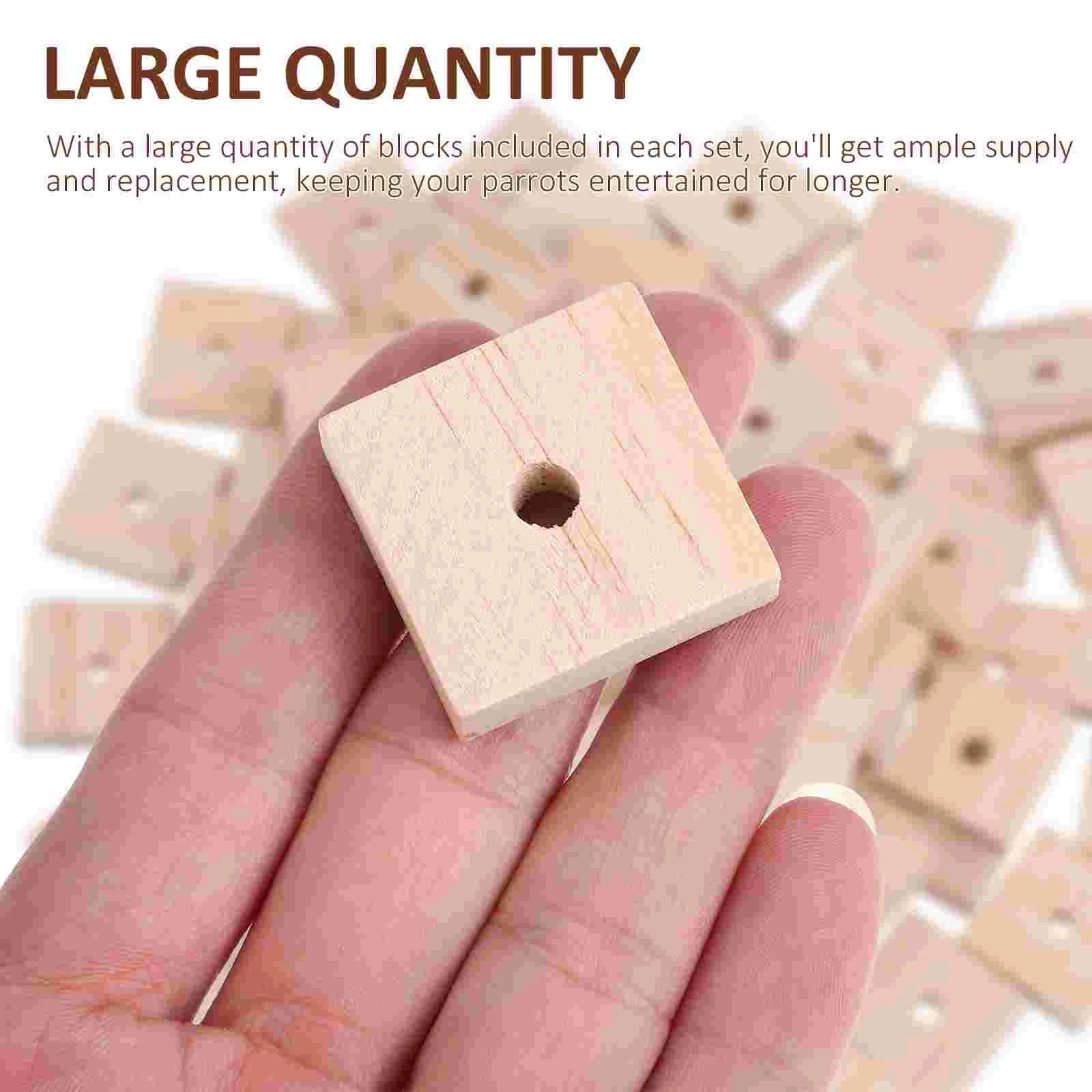 Chewing & Feeder Wooden Toys for Large Birds & Macaws