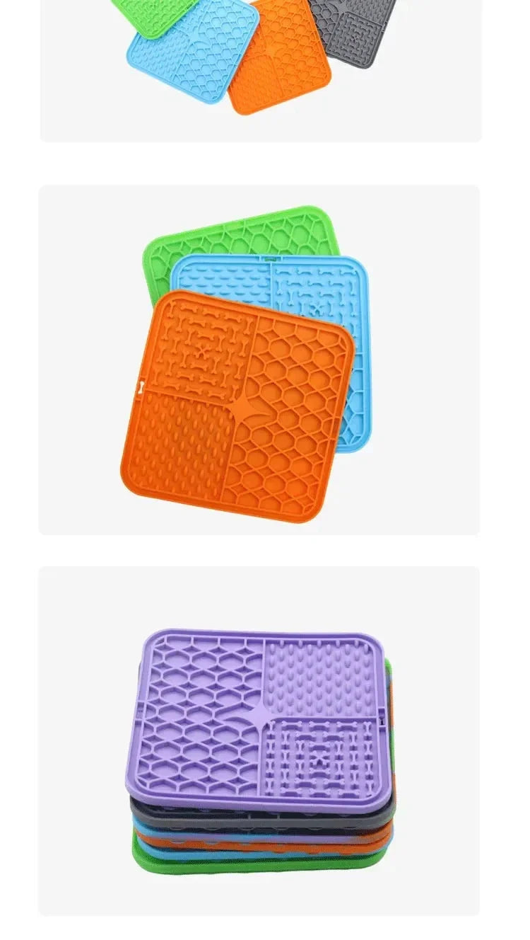 Silicone Slow Licking Food Pad — Choke-Proof Slow Feeder for Dogs & Cats