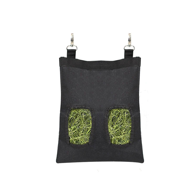 Rabbit Hay Bag Feeder Pouch Hanging Dispenser for Small Animals