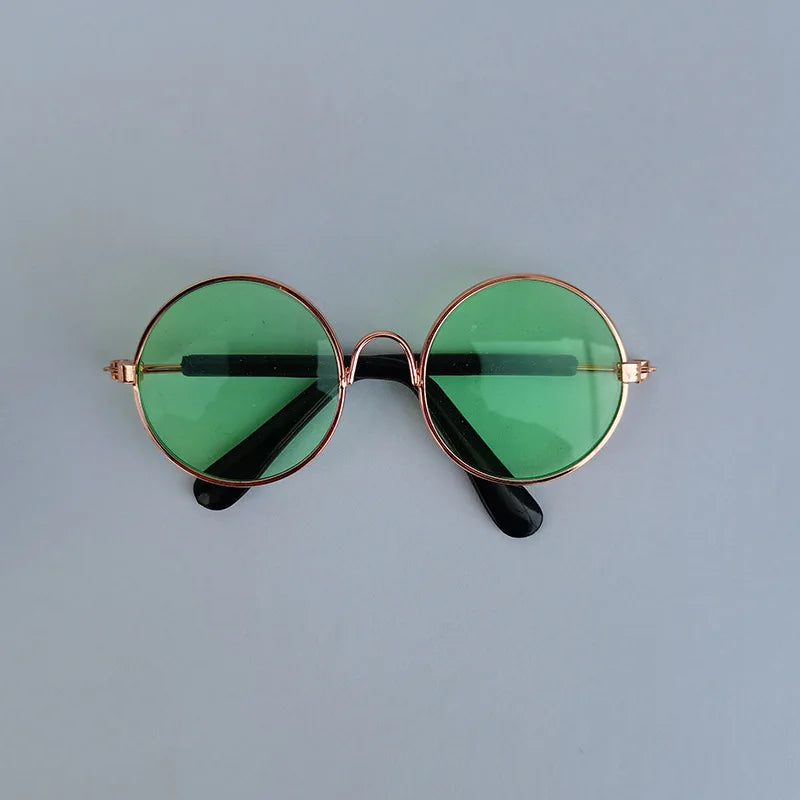Vintage Round Pet Sunglasses for Small Dogs & Cats