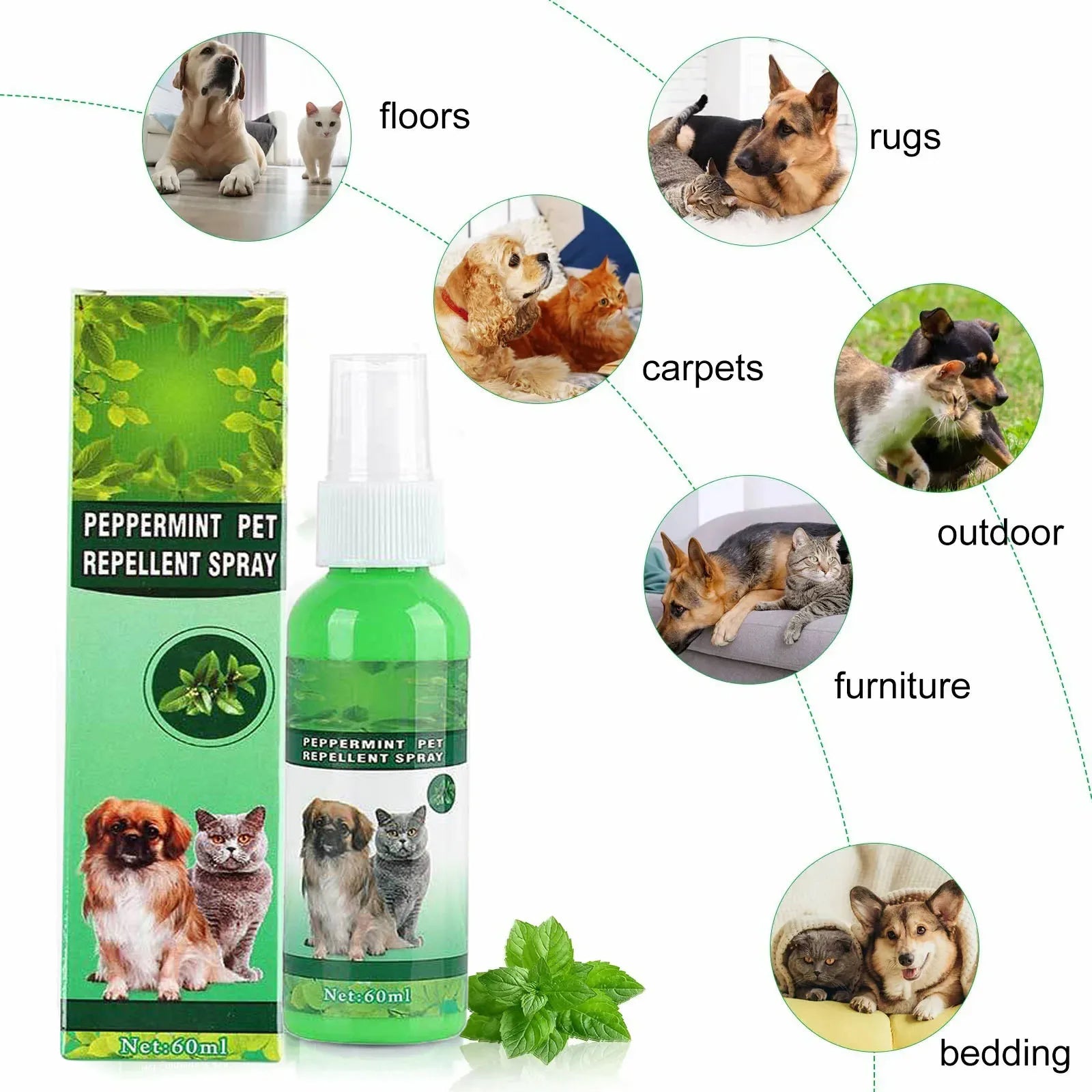 Natural Flea & Tick Spray for Dogs & Cats