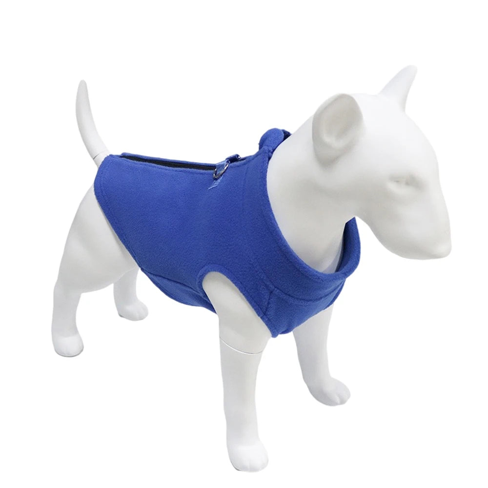 Winter Fleece Dog Jacket, Warm Coat for Small & Medium Dogs, Puppies, and Cats