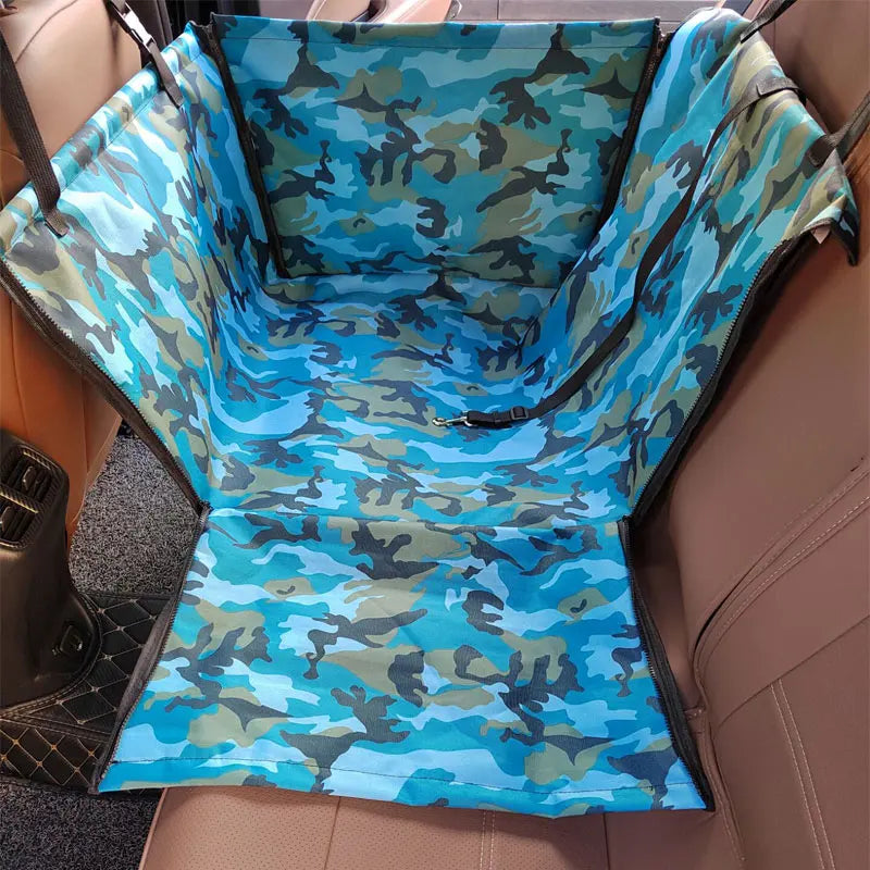 CAWAYI KENNEL Pet Car Seat Cover & Carrier Hammock for Dogs and Cats, Rear Seat Protector Mat