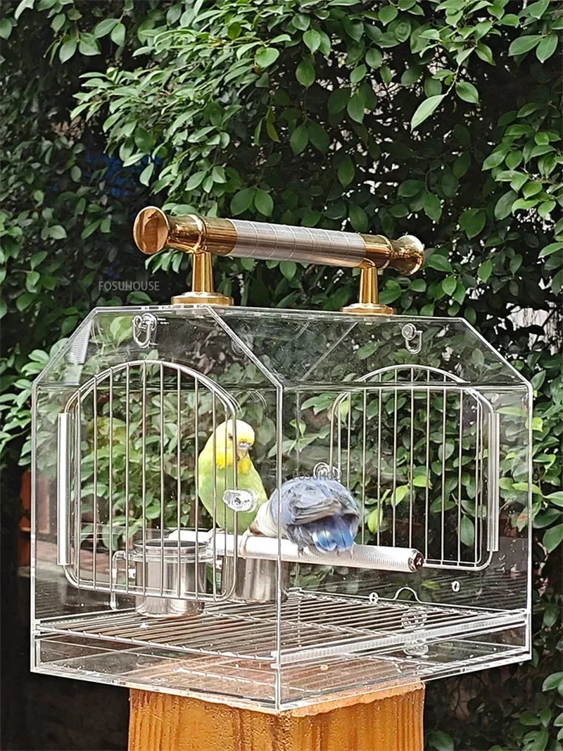 Modern Transparent Acrylic Bird Cage