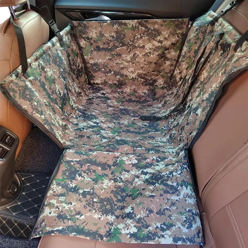 CAWAYI KENNEL Pet Car Seat Cover & Carrier Hammock for Dogs and Cats, Rear Seat Protector Mat