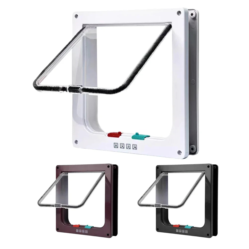 Pet Flap Door with 4-Way Security Lock
