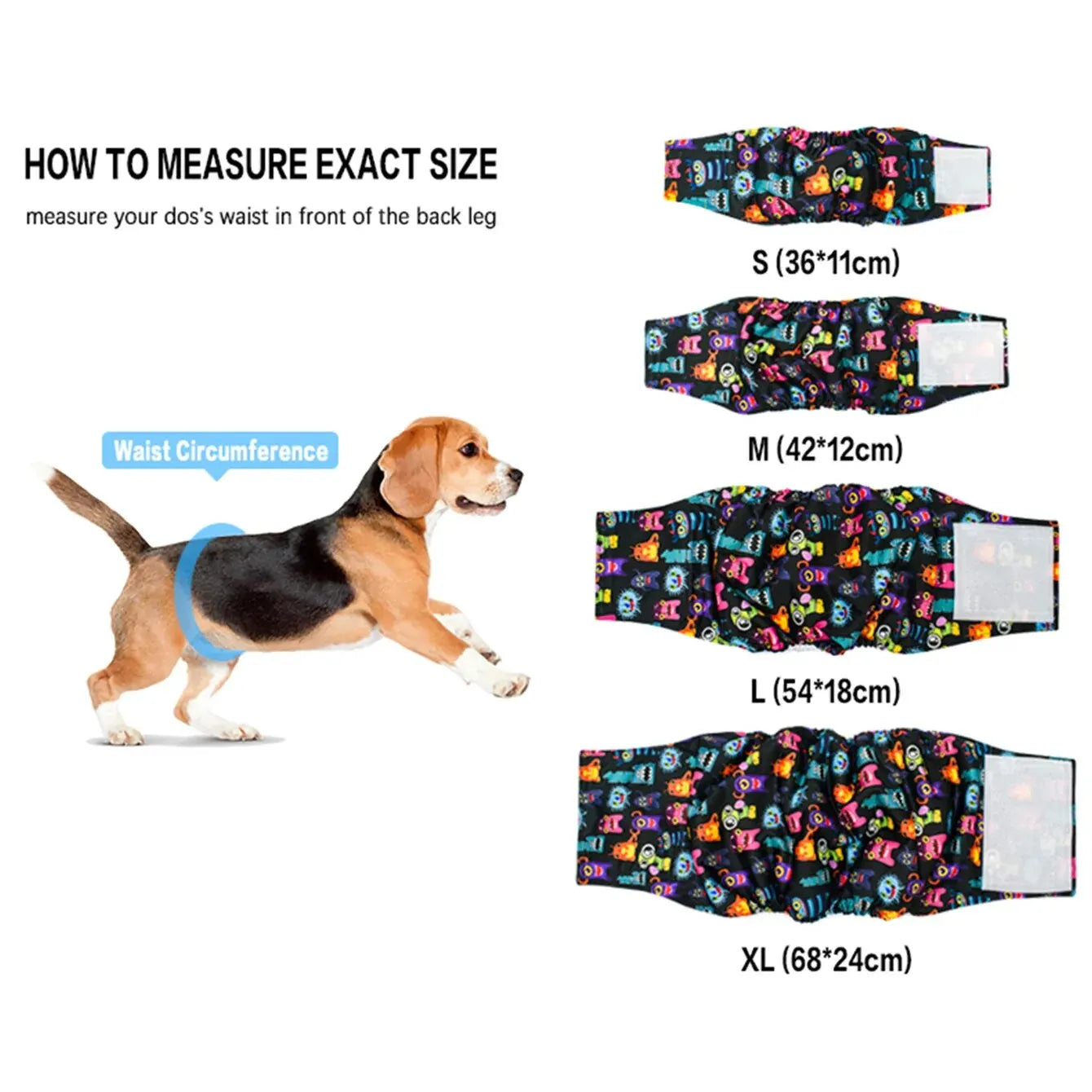 Washable Belly Band for Male Dogs – High-Absorbency, Reusable Dog Diaper Wrap