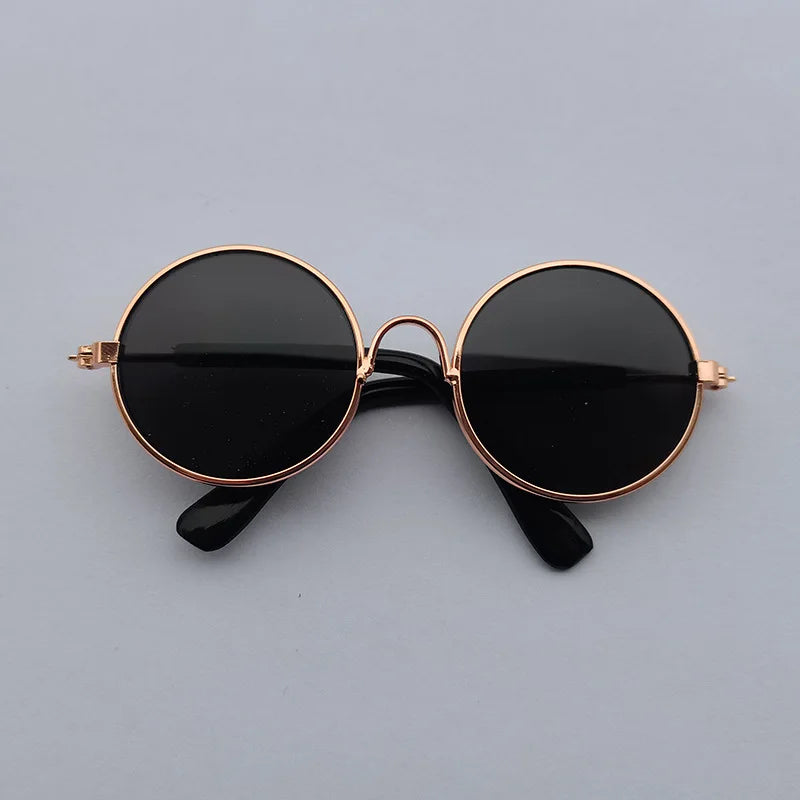 Vintage Round Pet Sunglasses for Small Dogs & Cats