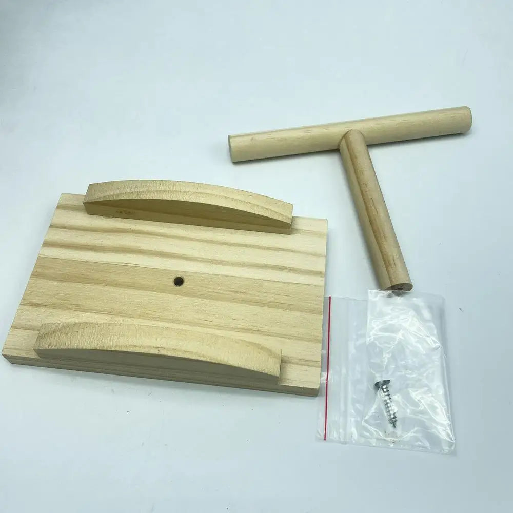 Wooden Parakeet Perch Toy