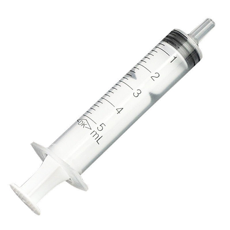 10pcs Disposable 5ml Plastic Syringes (No Needle) for Pet Feeding & Lab Use